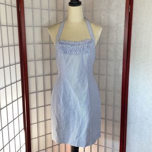 LILLY Pulitzer “Maureen” Blue and White Striped Halter Dress⭐️
